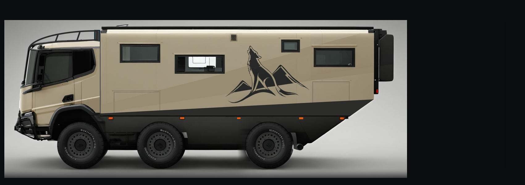 Karpatenwolf Kudura 6x6 Expeditionsmobil, Seitenansicht